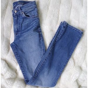 7 For All Mankind Medium Wash “Slimmy” Denim Jeans